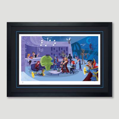 Party at Avengers Tower art print