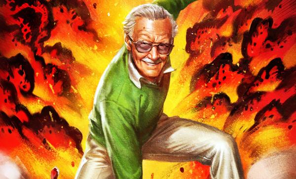 SIDESHOW CON EXCLUSIVE Excelsior! Stan Lee Fine Art Print by artist Ian MacDonald