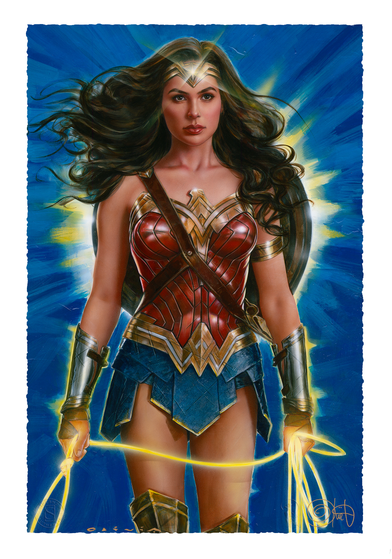 Download Wonder Woman Lasso Of Truth Fine Art Print By Olivia De Berardinis Sideshow Fine Art Prints
