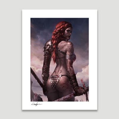 Red Sonja: Birth of the She-Devil (Post-Battle Bloody Variant) art print