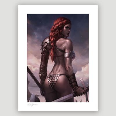 Red Sonja: Birth of the She-Devil (Pre-Battle Version) art print