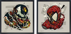 HD Aluminum - Spider-Man & Venom Set - 12x12 landscape
