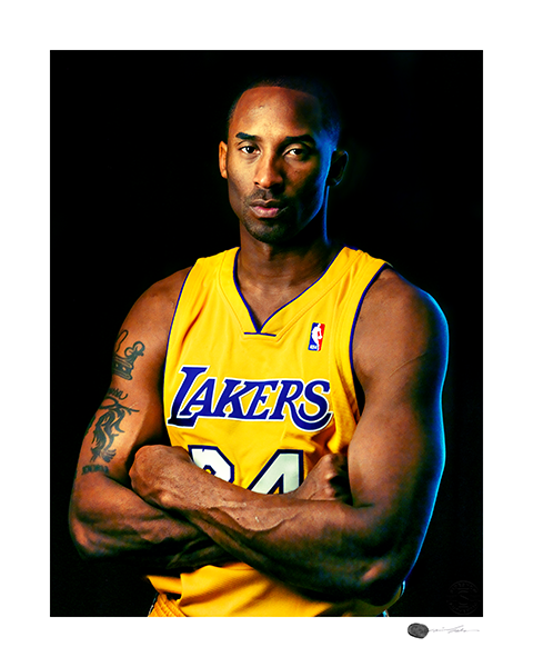 Kobe Bryant - 24 Fine Art Print by Michael Muller ...
