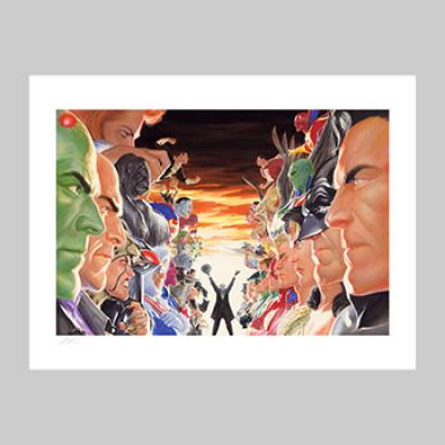 Absolute Justice: Battle art print