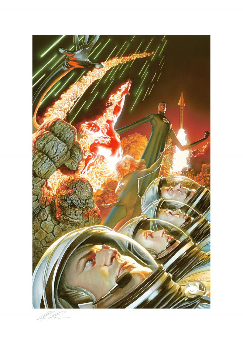 Marvel 75th Anniversary: Fantastic Four Fine Art Lithograph by Alex Ross |  Sideshow Art Prints