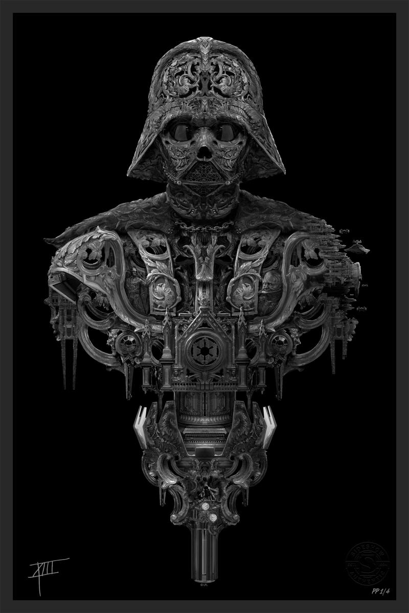 Darth Vader™ (High-Gloss Black Edition) Art Print by Sideshow Collectibles
