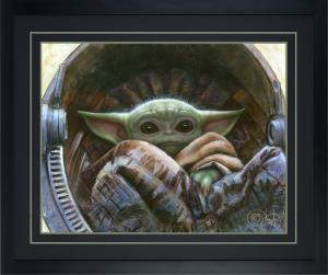 Star Wars The Child Giclée on Paper Black Frame Art Print 