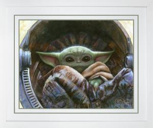 Star Wars The Child Giclée on Paper White Frame Art Print 