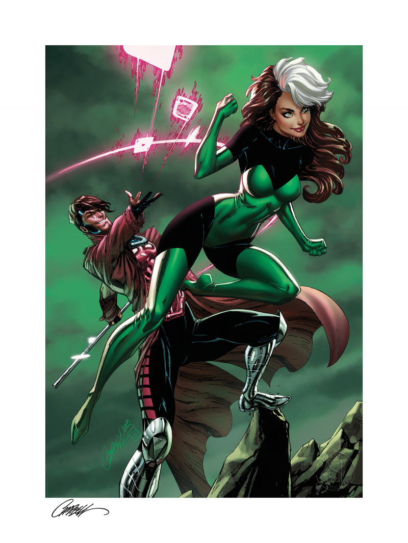 Uncanny X Men Rogue Gambit Fine Art Print By J Scott Campbell Sideshow Fine Art Prints