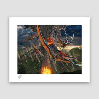 Eruption art print