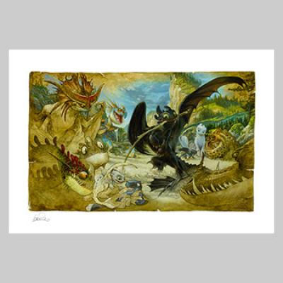 How To Draw Your Dragon art print