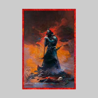 Death Dealer III (Revised) Rainbow Lava Holofoil art print