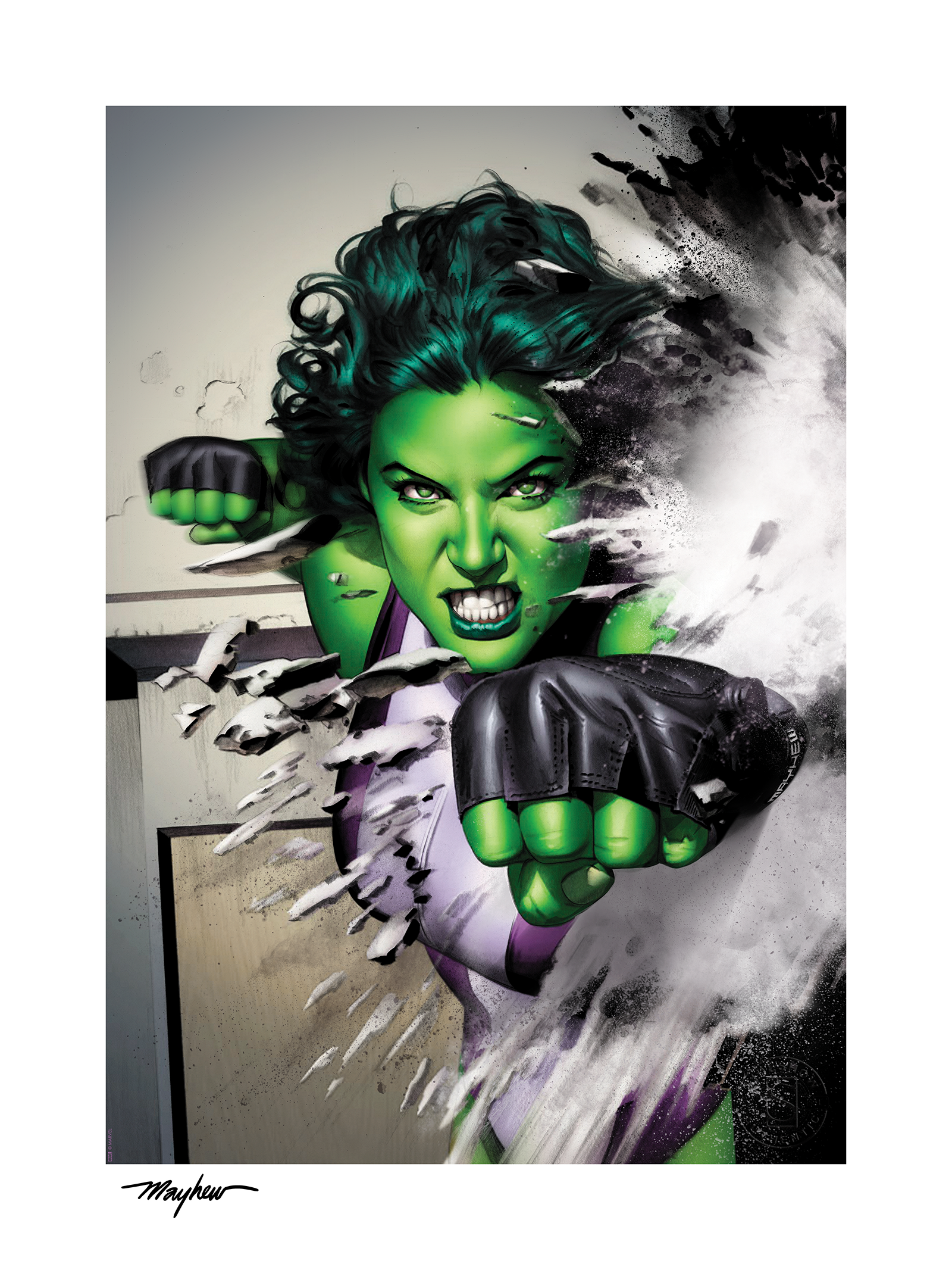 She-Hulk Fine Art Print by Mike Mayhew | Sideshow Collectibles
