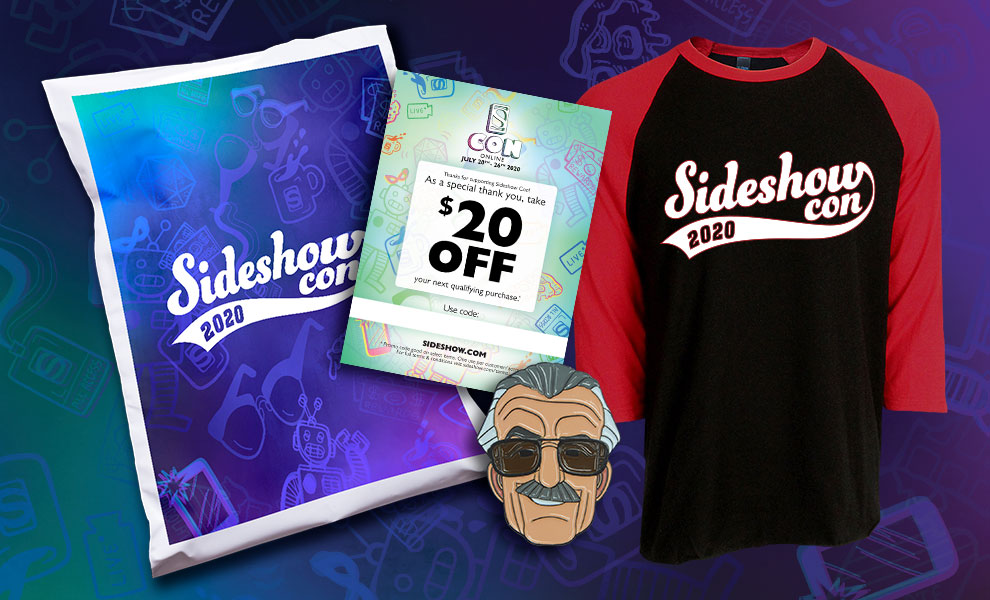 Gallery Feature Image of 2020 SideshowCon Promo Swag Apparel - Click to open image gallery