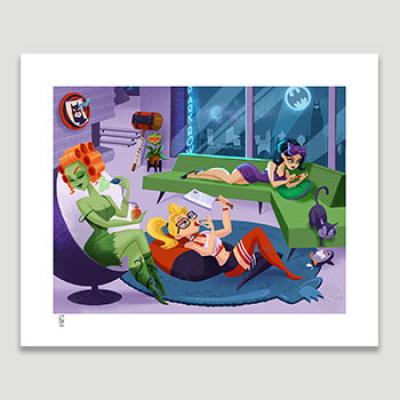 Sleepover Sirens art print