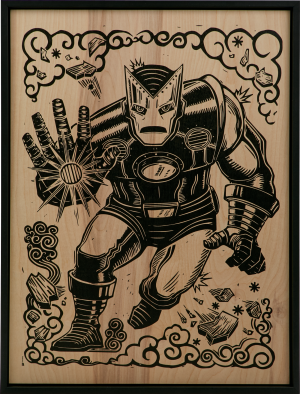 Wood - Black Frame - 20 x 26 Portrait