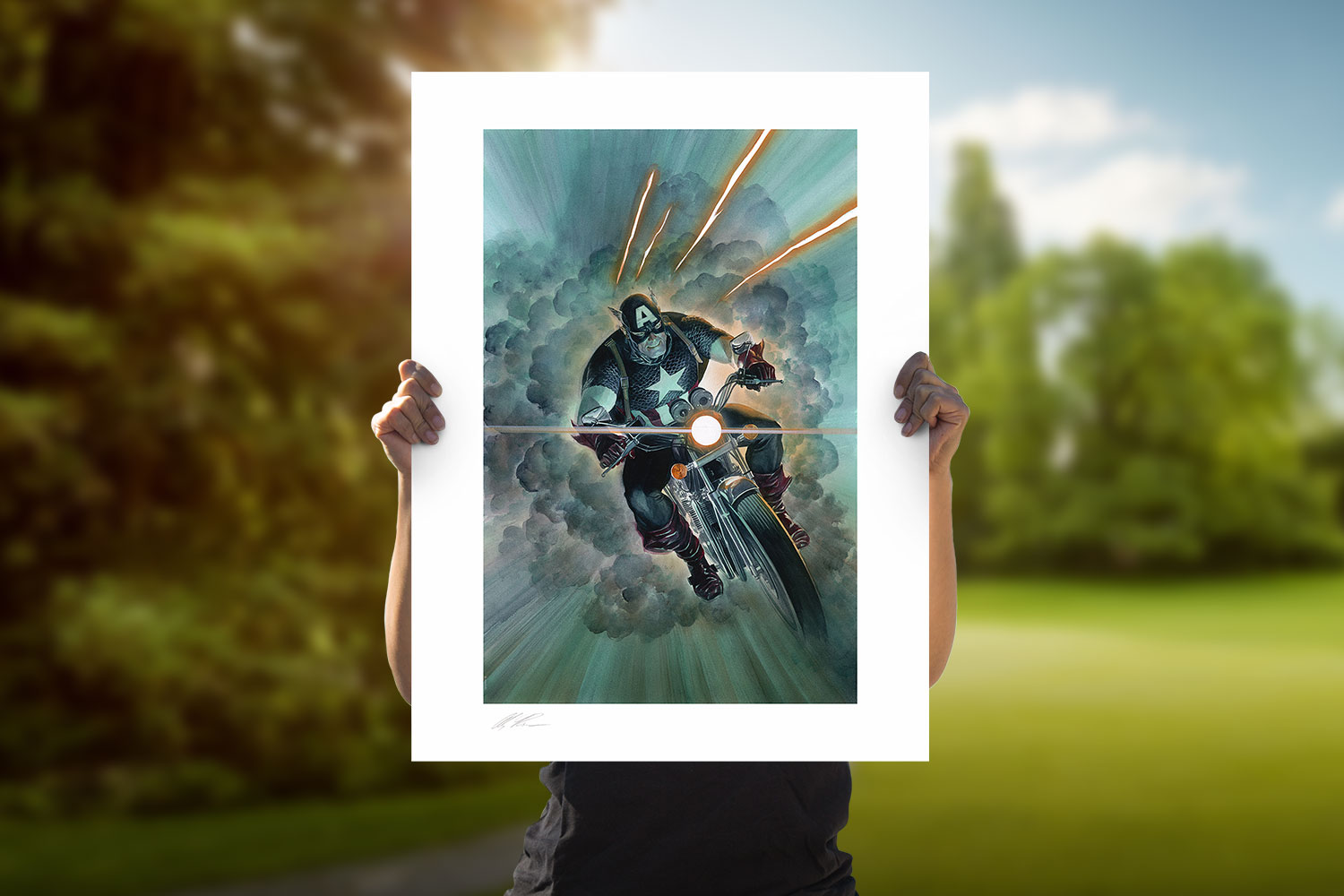 Captain America: Man Out of Time Fine Art Lithograph by Alex Ross
