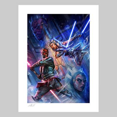One Last Lesson: Ahsoka Tano vs Darth Maul art print