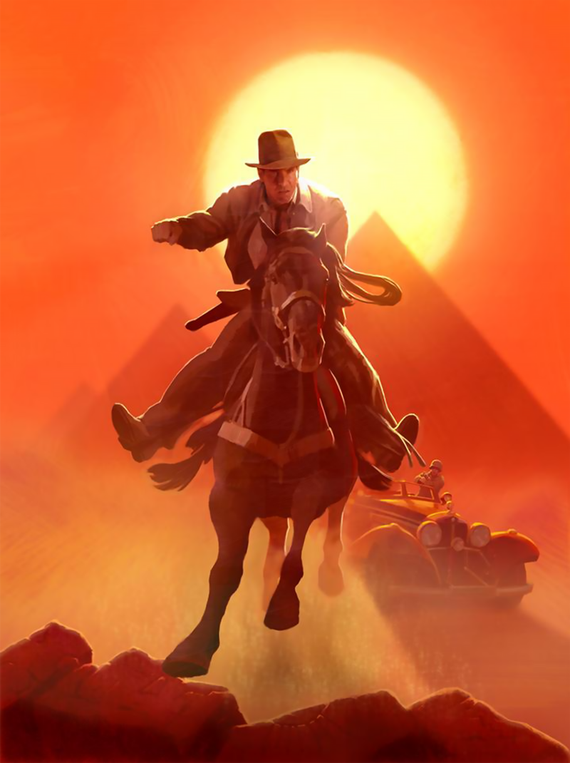 Escape from Atens Tomb Art Print by ACME Archives
