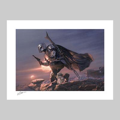 Din Djarin & Grogu: A Clan of Two art print