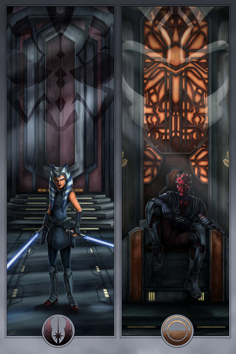 Face Off On Mandalore Art Print by ACME Archives
