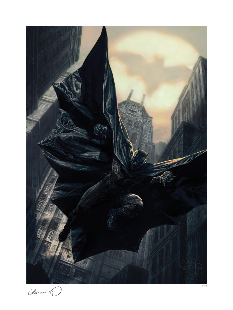 Batman Descent on Gotham: Detective Comics #1019 Art Print by Sideshow Collectibles