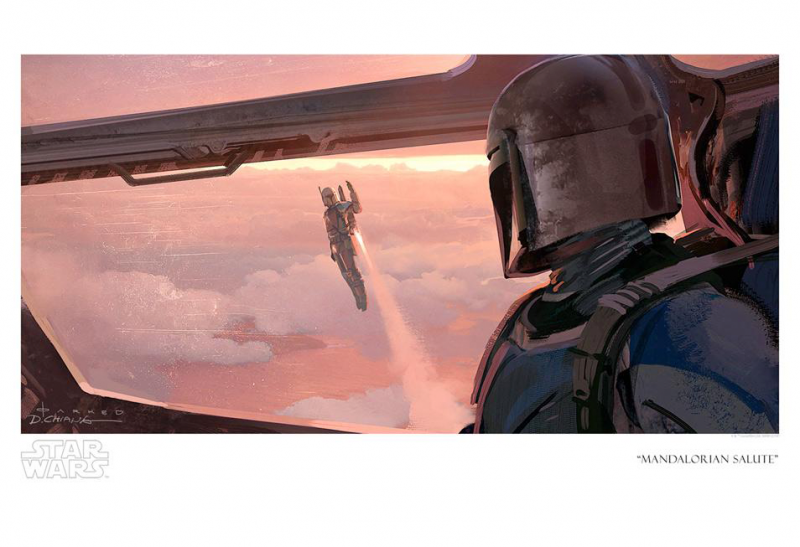 Mandalorian Salute Art Print by ACME Archives
