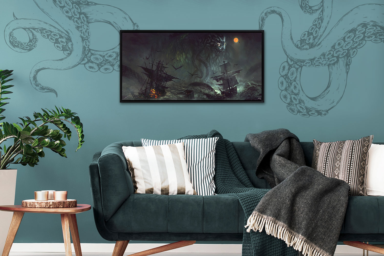 Cthulhu II Tentacles and Teeth Art Print