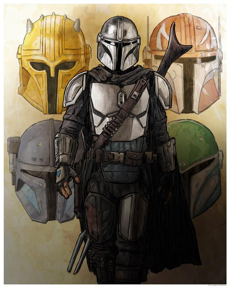 The Way of the Mandalore Art Print by ACME Archives