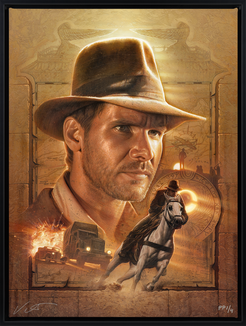 Indiana Jones Artist Print Officially Licensed by Lucasfilm with Certificate 
