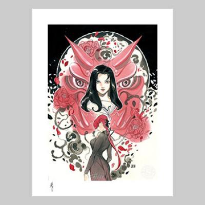 Demon Days: Mariko & Black Widow art print