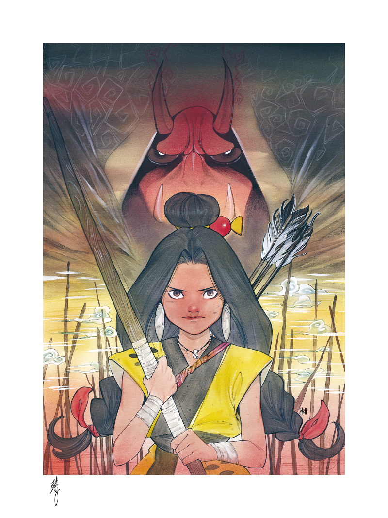 Demon Days: Moonstar & Red Hulk Art Print by Sideshow Collectibles