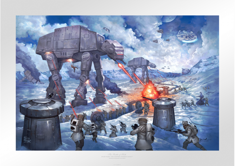 The Battle of Hoth Art Print by Art Brand Studios