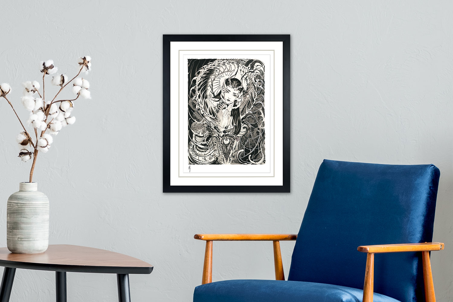 Inner Beauty Peach Momoko Art Print