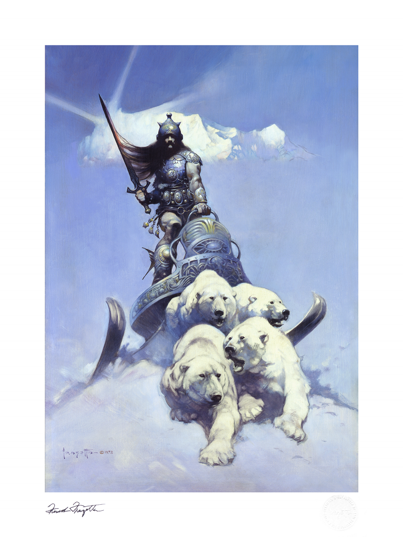 Silver Warrior Art Print by Frazetta Jr. Enterprises