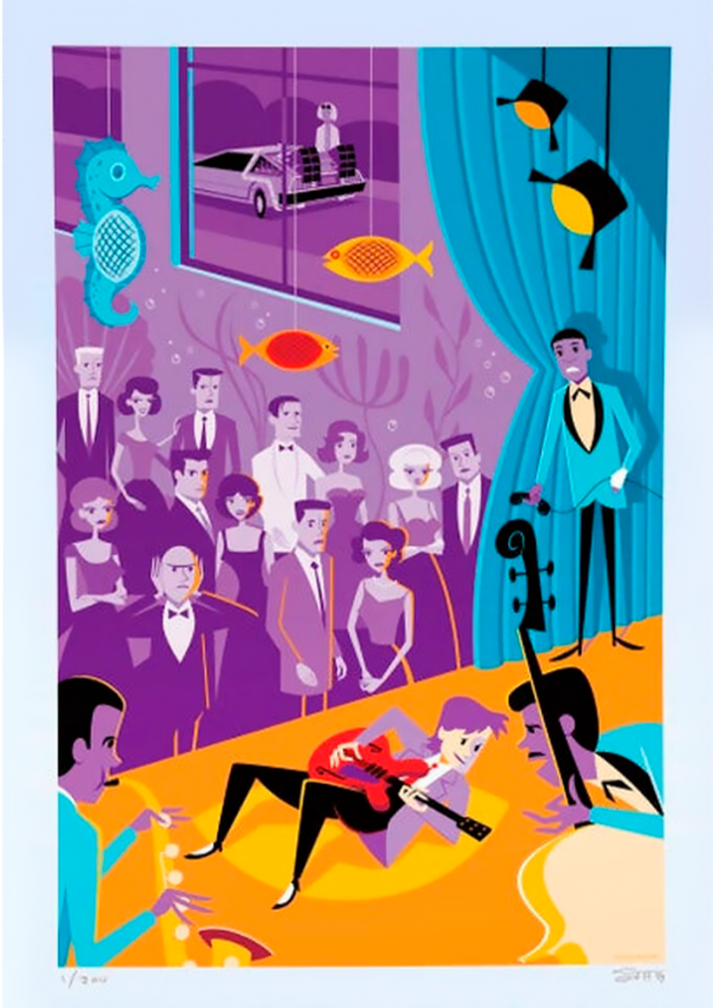MCFLY Back to the Future Art Print by 3D Retro