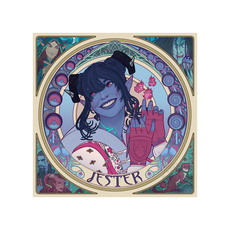 Mighty Nein Portrait Series: Jester Art Print by Sideshow Collectibles