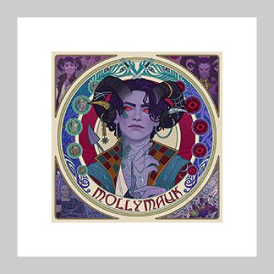 Mighty Nein Portrait Series: Mollymauk art print