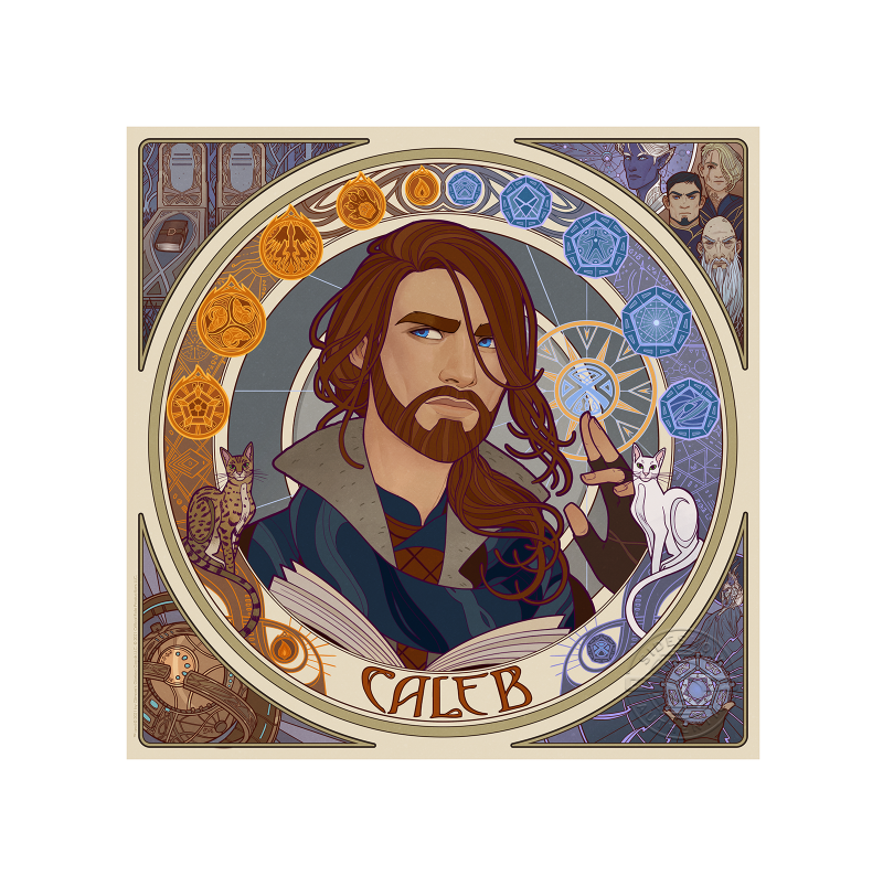 Mighty Nein Portrait Series: Caleb Art Print by Sideshow Collectibles