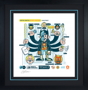 Giclée on Paper - Black Frame - 16 x 16.5