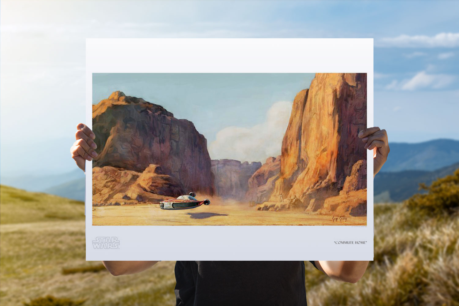 Commute Home Star Wars Art Print
