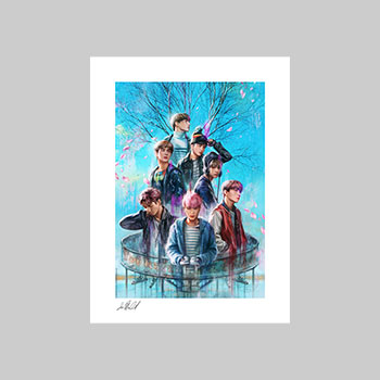 You never walk alone poster BTS Jimin Art Board Print for Sale by