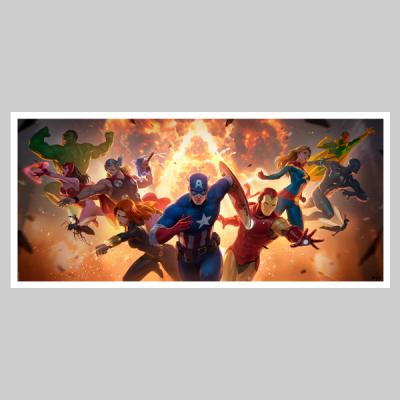 The Avengers Assemble art print