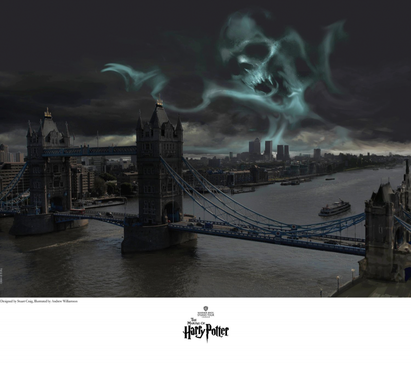 Dark Mark Over London Art Print by Clampett Studio Collections