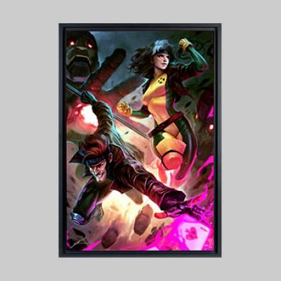 Gambit & Rogue art print