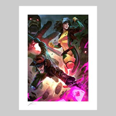 Gambit & Rogue art print