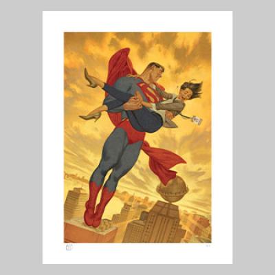 Superman & Lois Lane art print