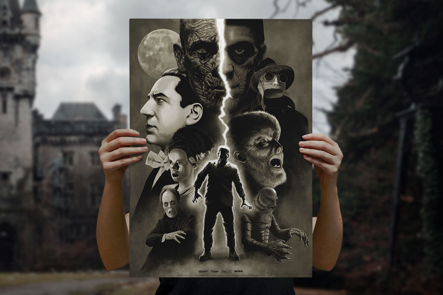 Universal Monsters - "Moonlight" Universal Monsters Art Print