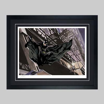 Batman Descent on Gotham Deluxe art print