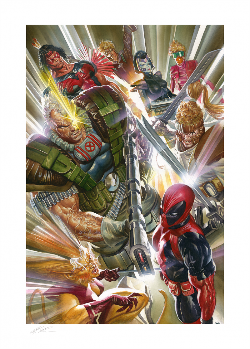 Marvels 4 X-Force Deluxe Art Print by Alex Ross Art